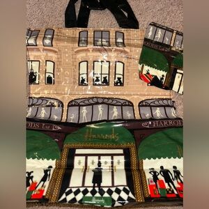 Harrods bag n pouch bundle lot of 2 set